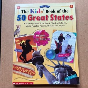 Scholastic Softcover “The Kids' Book of the 50 Great States” Written By Kids